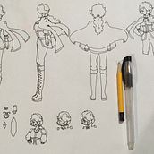 Mi Proyecto del curso: Dibujo de personajes manga desde cero. Traditional illustration, Character Design, Comic, Pencil Drawing, Drawing, and Manga project by Mariafernanda Dextre Pariona - 02.17.2021