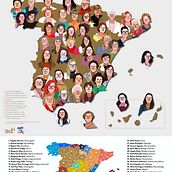 Mapa de mujeres STEM. Un proyecto de Ilustración tradicional de Pelopantón - 11.02.2021