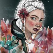 Mi Proyecto del curso: Retrato ilustrado en acuarela. Watercolor Painting project by Sofia Ramirez - 02.17.2021