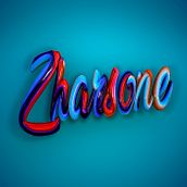 Lettering Zharsone. Un proyecto de 3D, Lettering 3D y Modelado 3D de Eduardo Samajon - 16.03.2020