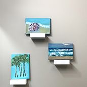 My acrylic canvas with resin coating. Pintura Acrílica projeto de Ruth Robinson - 17.02.2021