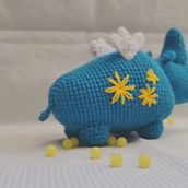 Mi proyecto del Curso: Paco el Rinoceronte . Fiber Arts project by paolazevallos40 - 02.17.2021