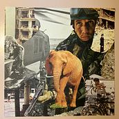 Meu projeto do curso: Colagem geométrica sem anestesia - the elephants of Vietnam. Collage project by Felipe Tocchetto - 02.18.2021