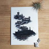 La Bahía más sangrienta . Desen artistic, Ilustrație tradițională, Ilustrație cu cerneală și Pictură în acuarelă de Lucia Moure - 02.18.2021