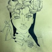 Mi Proyecto del curso: Tatuaje para principiantes. Fine Arts project by crismakeupforyou - 02.25.2021