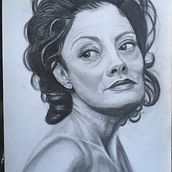 Mi Proyecto del curso: Retrato realista Susan Sarandon. Portrait Drawing project by Cristina Hernández - 02.19.2021