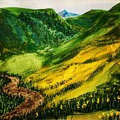Watercolour and gouache landscapes. Painting, Gouache Painting, and Watercolor Painting project by tanith_ruth - 03.31.2021