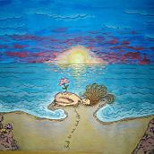 Mein Kursprojekt: Künstlerische Illustration: Zeichne aus der Imagination. Un proyecto de Pintura acrílica de Olga Bauer - 18.02.2021