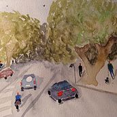 Mi Proyecto del curso: Paisajes urbanos en acuarela. Un proyecto de Ilustración tradicional de patriciaconde74 - 19.02.2021