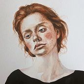 Mi Proyecto del curso: Retrato en acuarela a partir de una fotografía. Watercolor Painting project by nadia_v_d - 02.19.2021