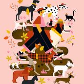Mi Proyecto del curso: Ilustración vectorial: merci à Owen Davey, j'ai appris des bonnes choses !. Creative Consulting, Creating with Kids, and Digital Illustration project by Annick Piron - 02.22.2021