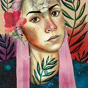 Mi Proyecto del curso: Retrato ilustrado en acuarela. Un proyecto de Ilustración digital y Pintura a la acuarela de Alejandra Román - 19.02.2021