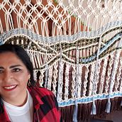 Paisaje de mi ciudad . Macramé project by María Elena Sánchez Roldán - 02.20.2021