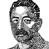 My project in Hand-Drawn Typographic Portrait course. Traditional illustration, T, pograph, and Digital Illustration project by Kaori Twohig - 02.16.2021