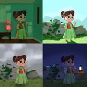 My project in Lighting Principles for Digital Painting course. 2D Animation project by Seray Akkoyun - 02.23.2021