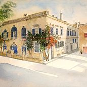 My project in Architectural Sketching with Watercolor and Ink course. Architectural Illustration project by Elisabeth Saguna - 02.21.2021