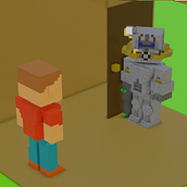 My project in Introduction to Voxel Art for Character Design course. Un proyecto de Animación 3D de Jessica Beckett - 21.02.2021