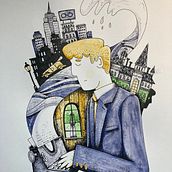 My project in Illustrated Stories: From Idea to Paper course. Traditional illustration project by Patrick Laurent - 02.20.2021