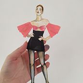 Técnicas creativas para la ilustración de moda (Mi Proyecto del curso). 3D, Fashion Design, and Traditional illustration project by M. Inger Roverd - 02.20.2021