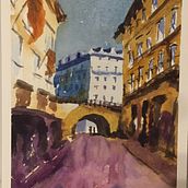 My project in Architectural Illustration with Watercolor course. Watercolor Painting project by Kamilla Krysinska-Przygocka - 02.20.2021
