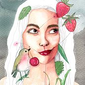 Mi Proyecto del curso: Retrato ilustrado en acuarela. Traditional illustration project by samahu22 - 02.21.2021