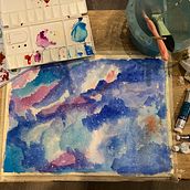 My project in Modern Watercolor Techniques course. Watercolor Painting project by Marie Zhang - 02.21.2021