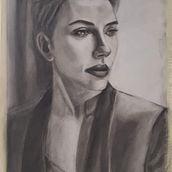 Mi Proyecto del curso: Retrato realista al carboncillo. Een project van  Beeldende kunst,  Tekening y  Portrettekening van Marina Pastor - 07.03.2021