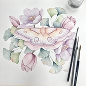 Mariposa Mayte G. Traditional illustration project by Mayte Gutierrez - 02.21.2021