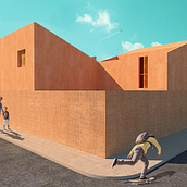 La Palma Proyecto . Un progetto di Architettura digitale, Architettura d'interni, Collage, Architettura, Graphic design, Interior design, Paesaggismo e Illustrazione architettonica di Mike Lovrics - 24.07.2021