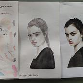 Primer Acuarela de mi vida. Portrait Drawing, and Watercolor Painting project by virogu - 02.21.2021