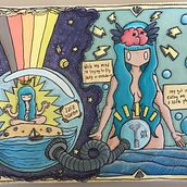 My project in Artistic Illustration: Draw from Your Imagination course. Editorial Illustration, and Traditional illustration project by Eva - 02.21.2021
