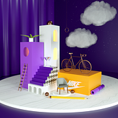 Mi Proyecto del curso: Creación de composiciones 3D en Cinema 4D Ein Projekt aus dem Bereich 3D von gusoberanes - 21.02.2021