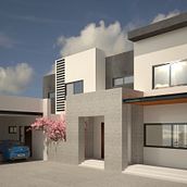 Render Casa M. Architecture project by Andrea Mendoza Espínola - 02.22.2021
