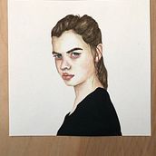 Watercolor portrait from photograph. Watercolor Painting project by sylviegmercier - 02.22.2021