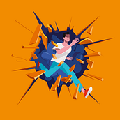 R-Evolución. Aprende a avanzar en la carrera de la vida Ein Projekt aus dem Bereich Digitale Zeichnung, Editorial Illustration und Traditionelle Illustration von Jesús Sanz - 22.02.2021