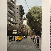 Mi Proyecto del curso: Paisajes urbanos en acuarela. Watercolor Painting project by Paqui Martín - 02.22.2021