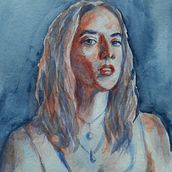 My project in Artistic Portrait with Watercolors course. Watercolor Painting project by Agnes - 02.22.2021