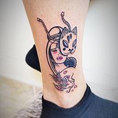 My project in Custom Tattoo Design with Procreate course. Traditional illustration project by Mirabela - 02.22.2021