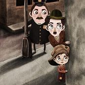 The Kid (proyecto). Digital Illustration, and Children's Illustration project by Adrian Vazquez - 01.26.2021