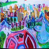 My project in Pictorial Sketchbook with Gouache course. Gouache Painting project by melody1004 - 02.22.2021