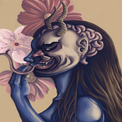 Bottled Up Inside- Japanese style illustration. Un projet de Illustration numérique , et Peinture numérique de Marina Catalano - 22.02.2021