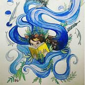 My project in Watercolor Techniques for Dreamlike Illustrations course. Artistic Drawing project by Veronika Carmichael - 03.14.2021