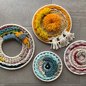 Mi Proyecto del curso: Tejido en telar circular. Fiber Arts project by Carla Ortiz - 02.23.2021