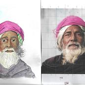 My project in Artistic Portrait with Watercolors course. Watercolor Painting project by Evelyne Pensa - 02.23.2021