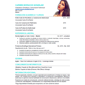 Mi currículum Ein Projekt aus dem Bereich Kino, Video und TV, Kommunikation, Cop, writing, Marketing, Audiovisuelle Produktion, Werbung, Audiovisuelle Produktion und Social Media von Carmen Moracho González - 23.02.2021