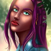 My project in Female Character Portraits in Procreate course. Digital Painting project by Ayodeji Akinwande - 02.24.2021