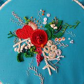 Mi Proyecto del curso: Técnicas avanzadas de bordado: puntadas y composiciones con volumen. Embroider project by Alejandra Sánchez Santis - 02.23.2021