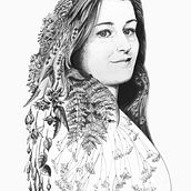 My project in Realistic Portraits with Pen course. Portrait Drawing project by Manon Fortin - 03.04.2021