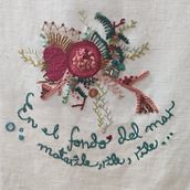 En el fondo del mar matarile, rile, rile... Mi Proyecto del curso: Técnicas avanzadas de bordado: puntadas y composiciones con volumen. Embroider project by Rosario Cendán Lasheras - 02.23.2021