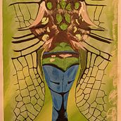 Riding a Common Green Darner 2. Acr, and lic Painting project by Mark Hummel - 01.25.2021